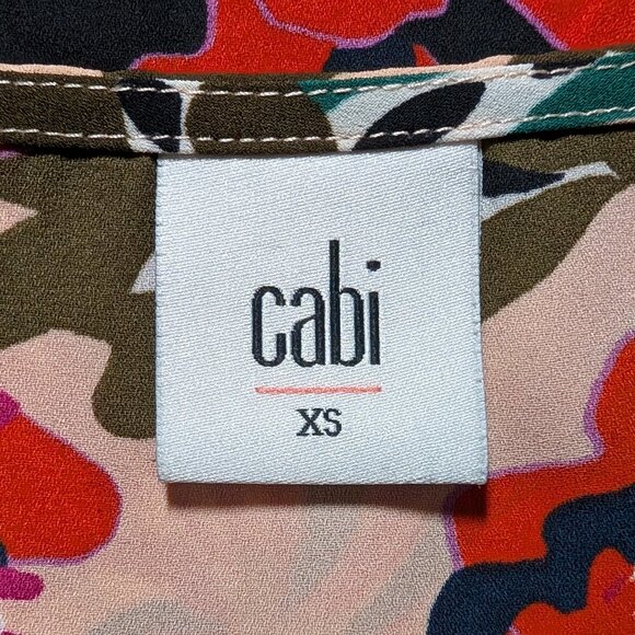 CAbi #5542 Hibiscus Print Sleeveless Blouse - Picture 2 of 15